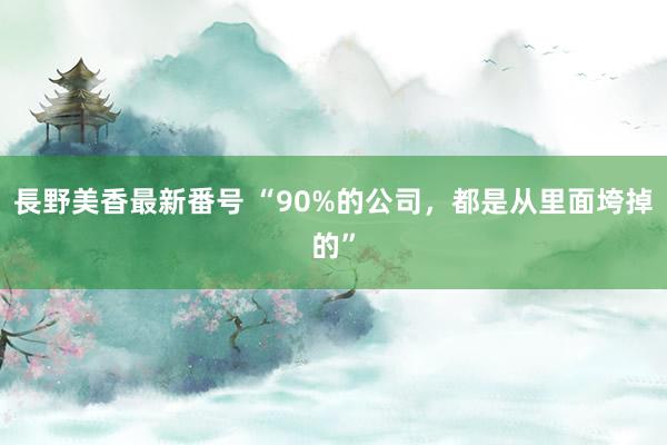 長野美香最新番号 “90%的公司，都是从里面垮掉的”